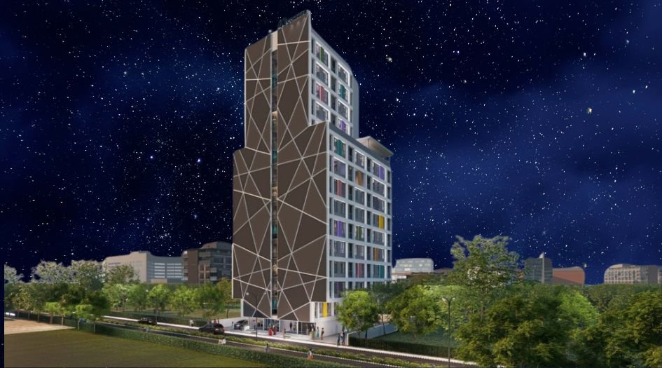 Krisala-41-West-World-Elevation-Night-View